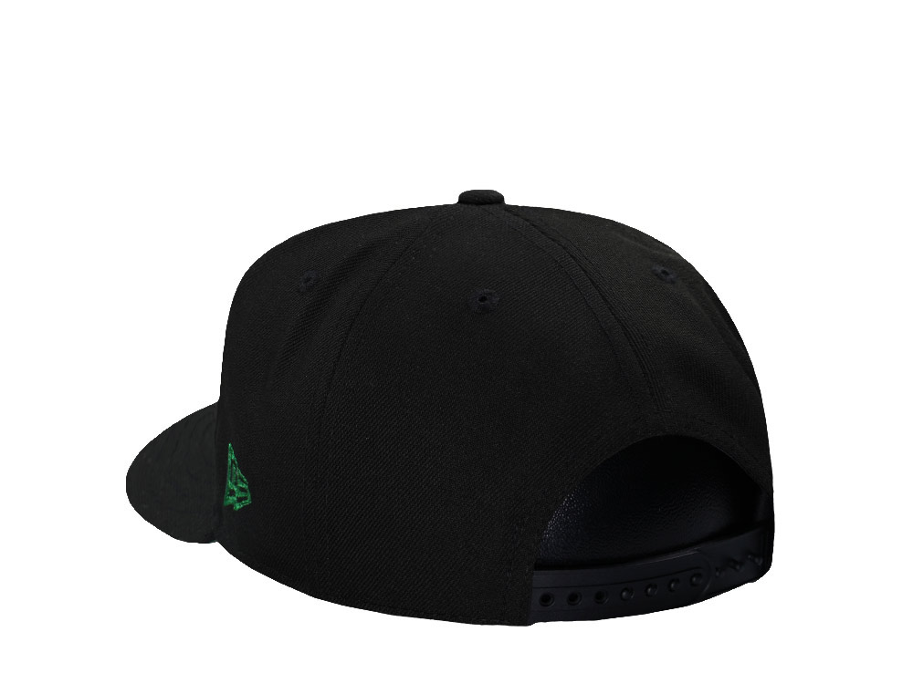New Era  Boston Celtics Black Metallic Green A Frame 9Fifty Snapback Gorra