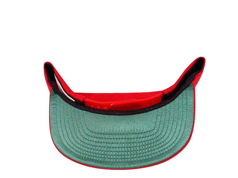 Mitchell & Ness Atlanta Hawks HWC Zig Zag Satin Undervisor Snapback Gorra