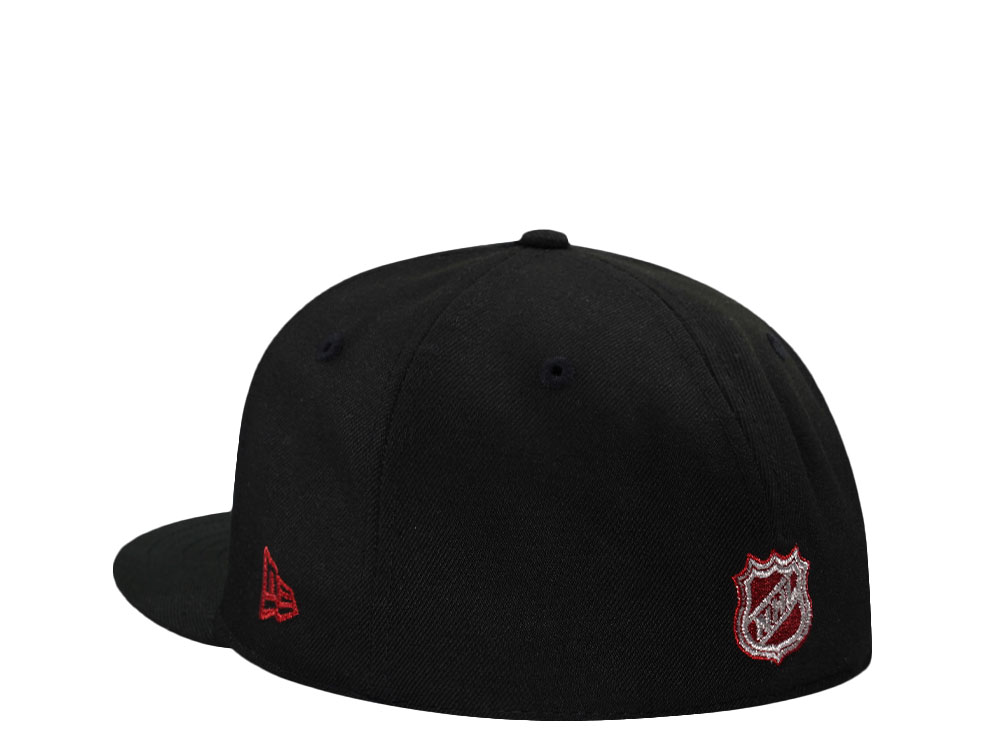New Era Detroit Red Wings Stanley Cup 2002 Hockeytown Black Prime Edition 59Fifty Fitted Gorra
