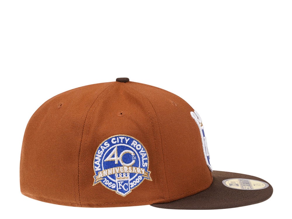 New Era Kansas City Royals 40th Anniversary Bourbon and Suede Edition 59Fifty Fitted Gorra