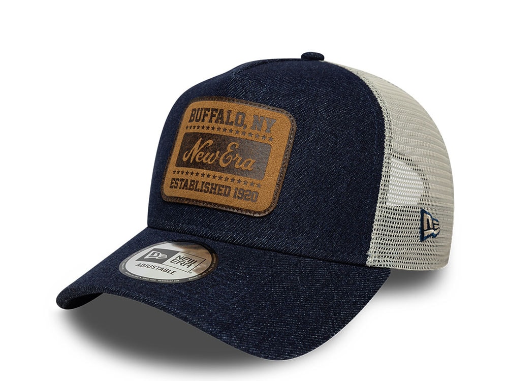 New Era Patch Denim Edition 9Forty A Frame Trucker Snapback Gorra