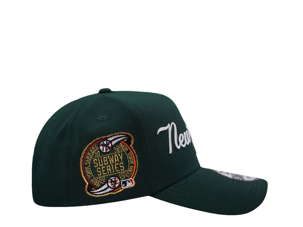 New Era New York Yankees Subway Series Dark Green Prime Edition 9Forty A Frame Snapback Gorra