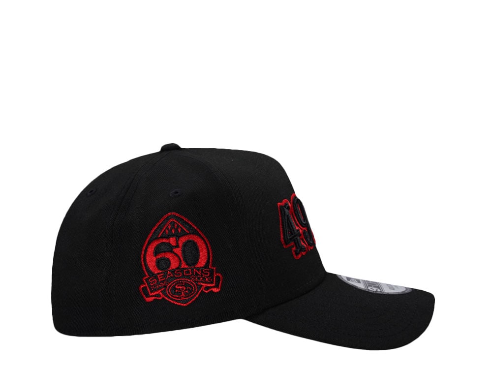 New Era San Francisco 49ers 60 Seasons Red Detail Edition 9Forty A Frame Snapback Gorra