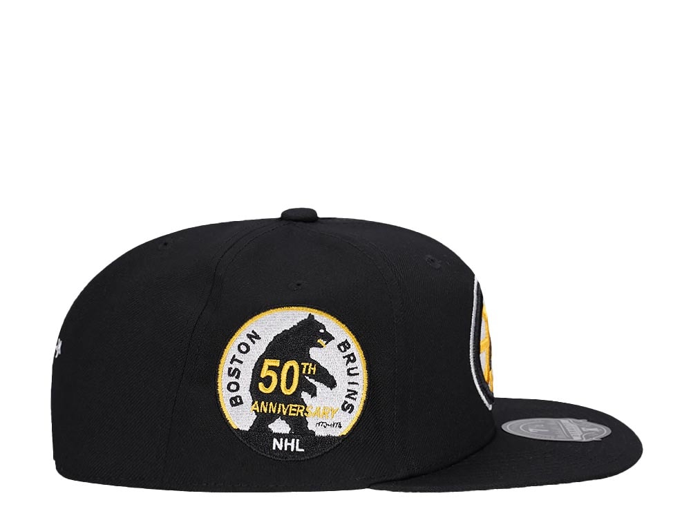 Mitchell & Ness Boston Bruins 50th Anniversary Vintage Edition Dynasty Fitted Gorra