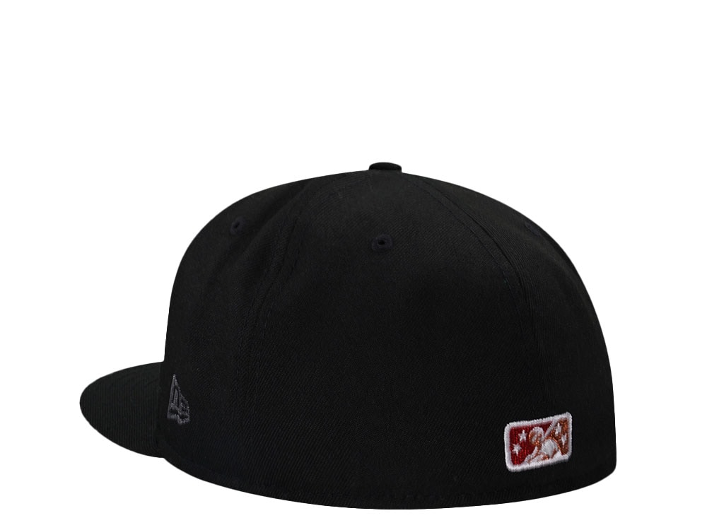 New Era Hickory Crawdads 25 Seasons Black Throwback 59Fifty Fitted Gorra