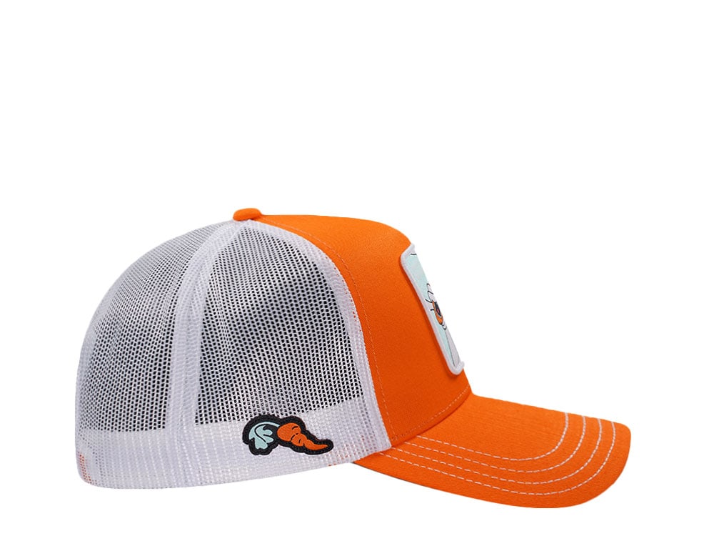 Capslab Looney Tunes Bugs Bunny Orange Trucker Snapback Gorra