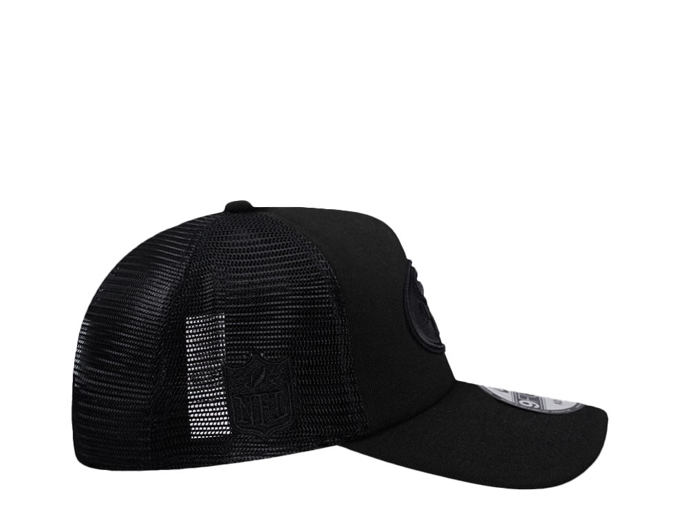 New Era San Francisco 49ers Black Foam Trucker 9Forty A Frame Snapback Gorra