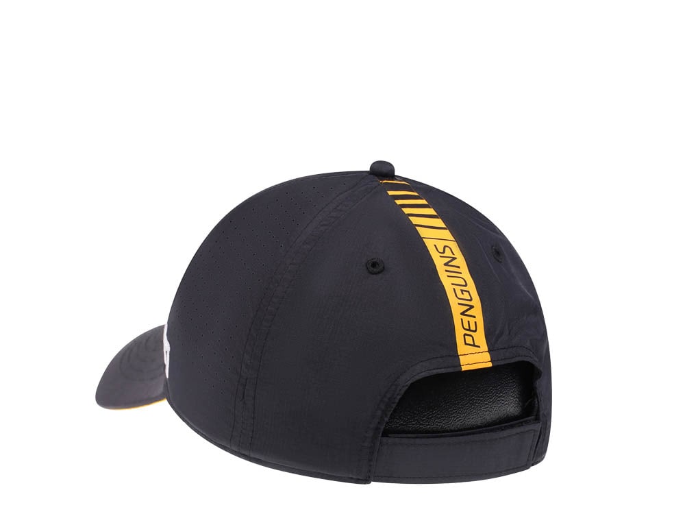 47Brand Pittsburgh Penguins Black Back Line Nylon Strapback Gorra