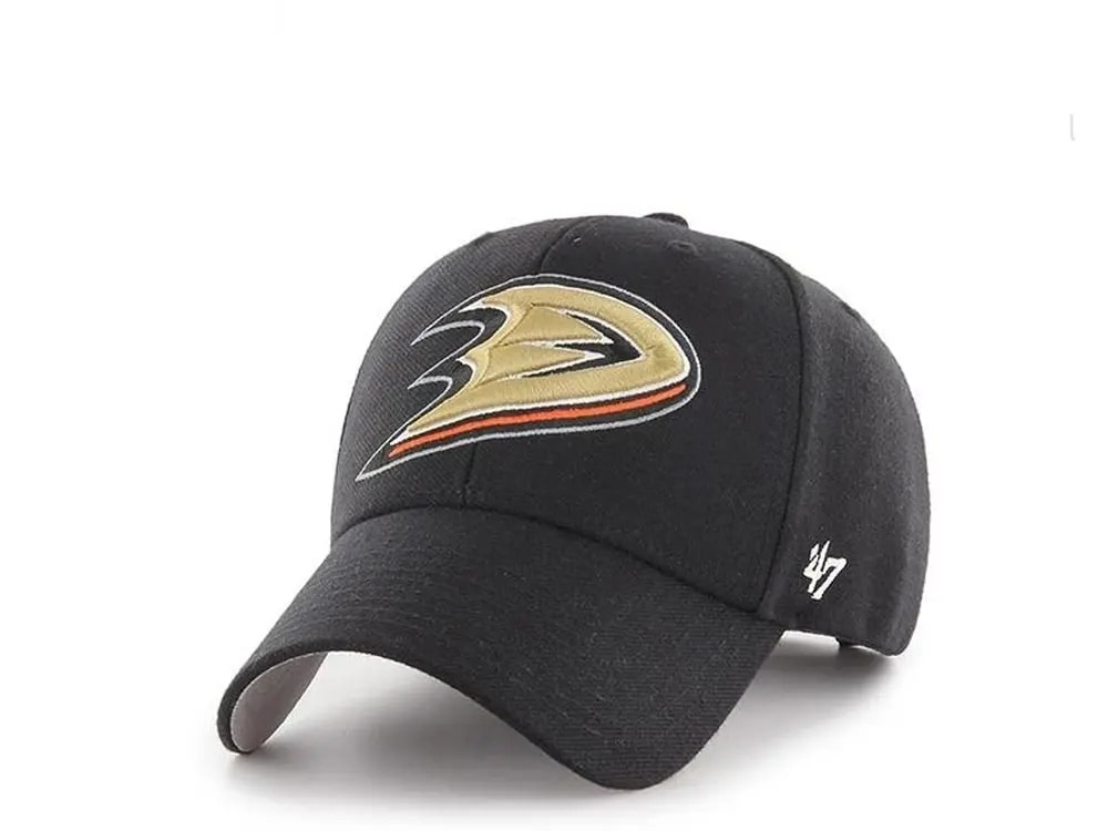 47brand Anaheim Ducks Current Logo Classic Black Strapback Gorra