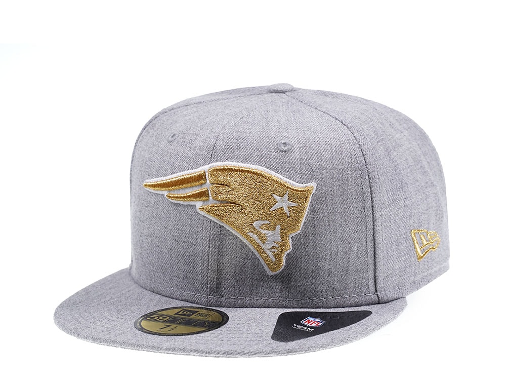 New Era New England Patriots Heather Gold Edition 59Fifty Fitted Gorra
