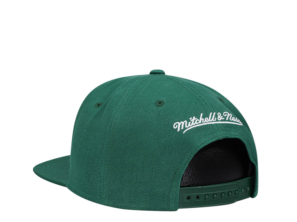 Mitchell & Ness Milwaukee Bucks Conference Patch Green Snapback Gorra