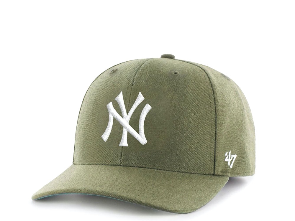 47Brand New York Yankees Cold Zone Classic DP Olive Snapback Gorra