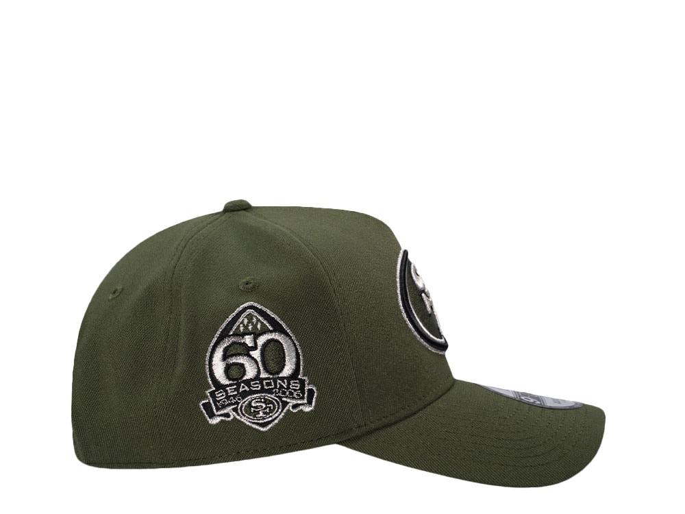 New Era San Francisco 49ers 60 Seasons Green Realtree Edition 9Forty A Frame Snapback Gorra