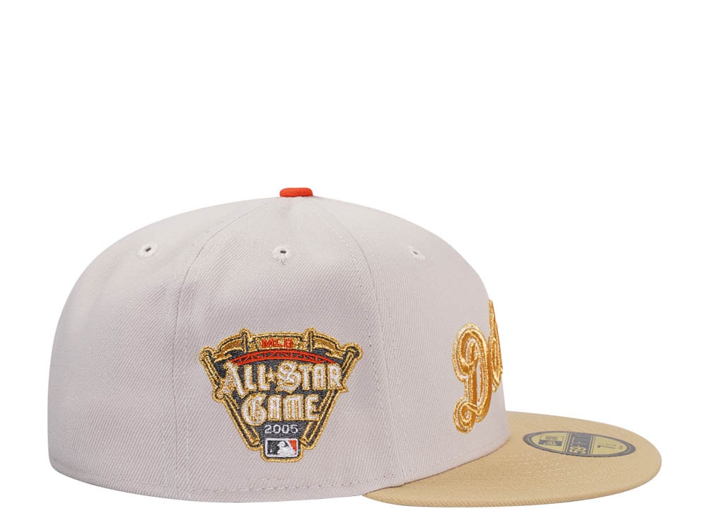 New Era Detroit Tigers All Star Game 2005 Stone Gold Two Tone Edition 59Fifty Fitted Gorra