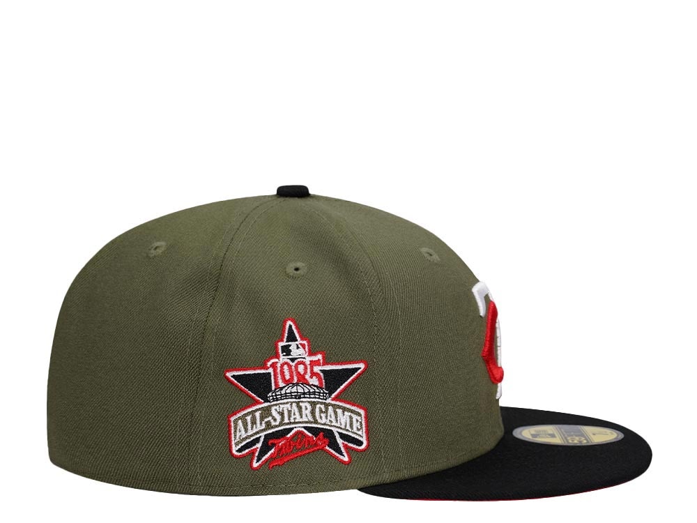 New Era Minnesota Twins All Star Game 1985 Olive Black Two Tone Prime Edition 59Fifty Fitted Gorra