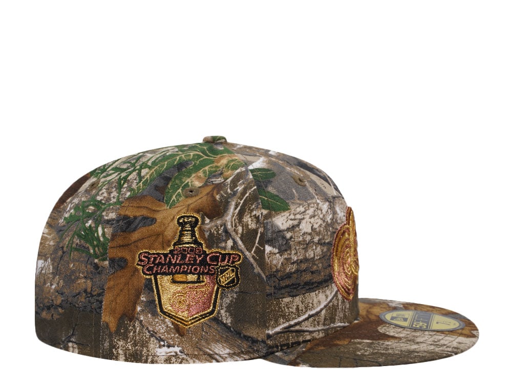 New Era Detroit Red Wings Stanley Cup 2008 Metallic Realtree Prime Edition 59Fifty Fitted Gorra