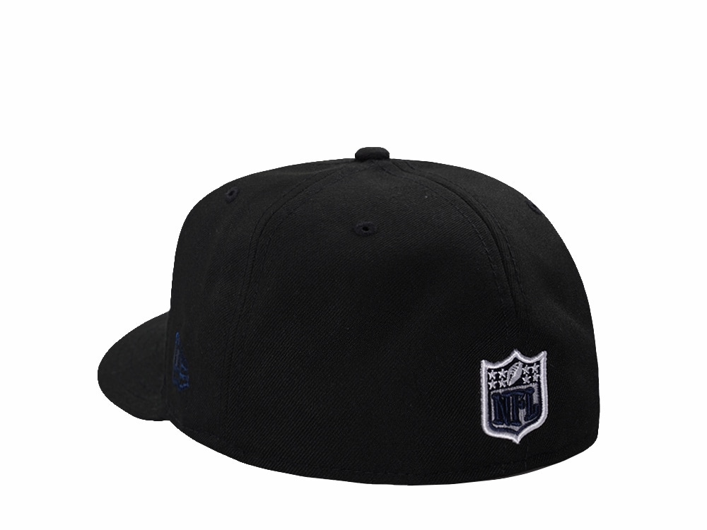 New Era New England Patriots Black Prime Edition Pre Curved 59Fifty Fitted Gorra