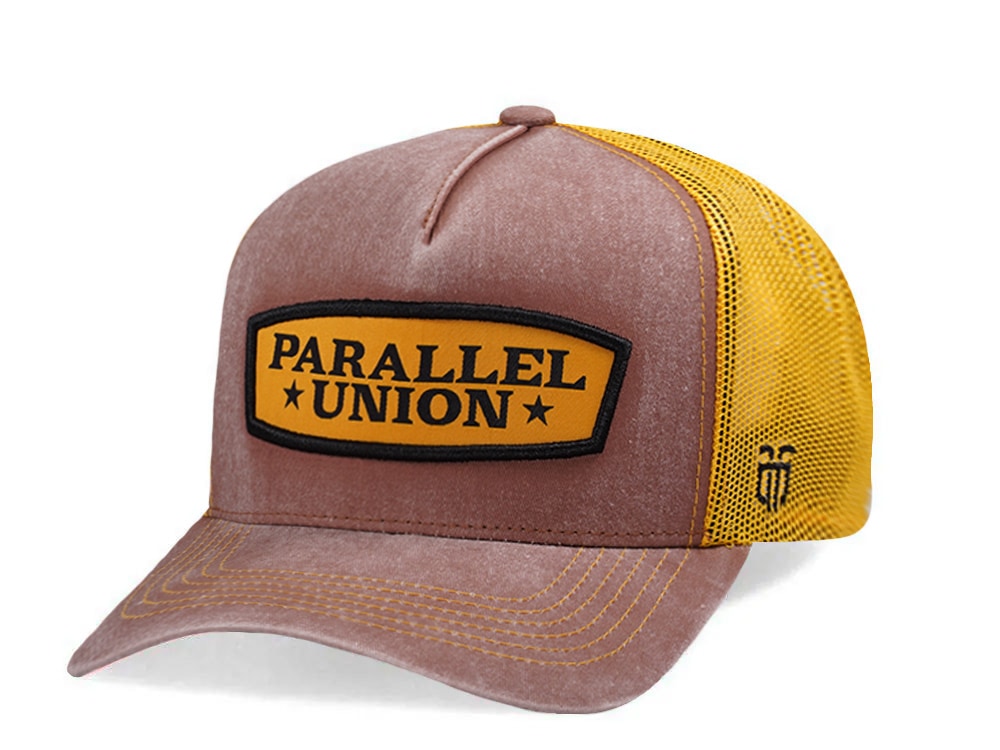 Parallel Union Patch Brown Edition Trucker Snapback Gorra