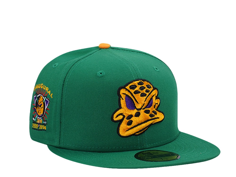 New Era Anaheim Ducks Inaugural Season Kelly Green Prime Edition 59Fifty Fitted Gorra