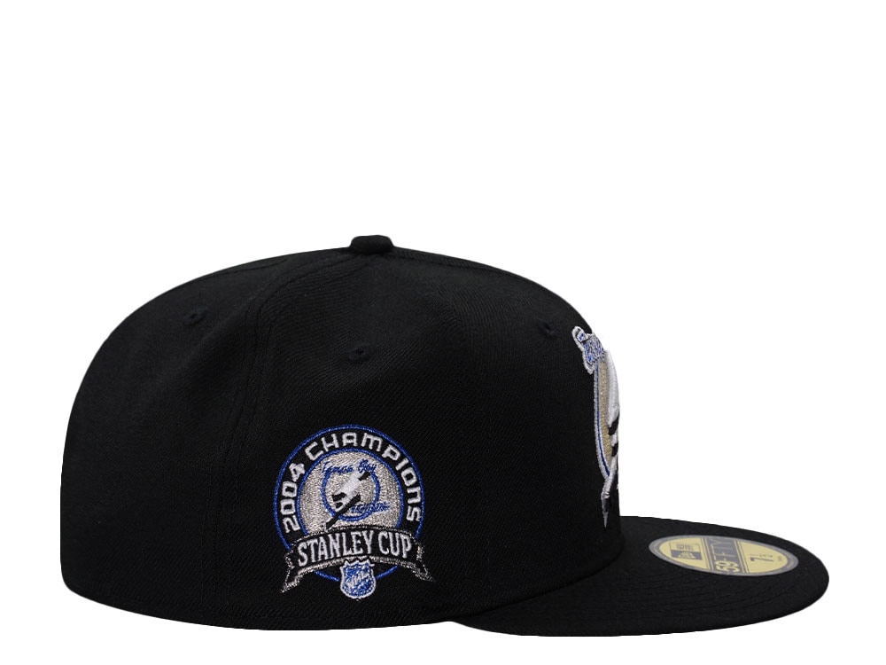 New Era Tampa Bay Lightning Stanley Cup Champions 2004 Black Prime Edition 59Fifty Fitted Gorra