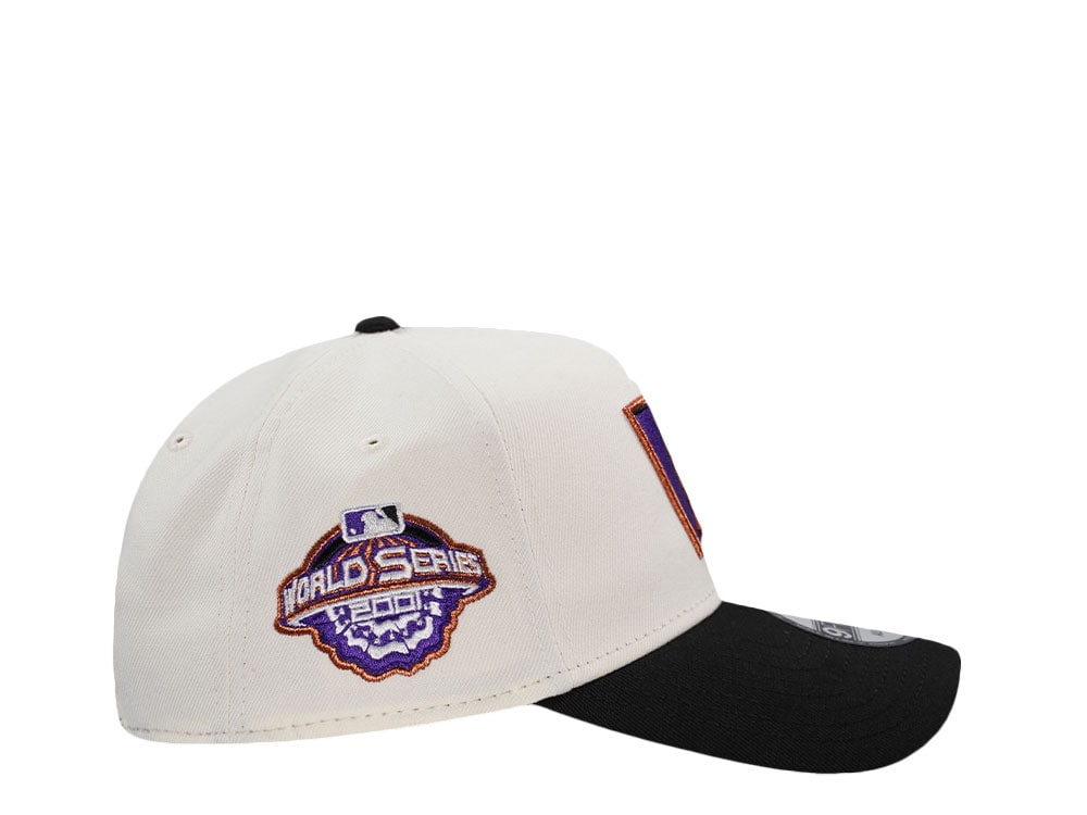 New Era Arizona Diamondbacks World Series 2001 Chrome Two Tone Edition 9Forty A Frame Snapback Gorra