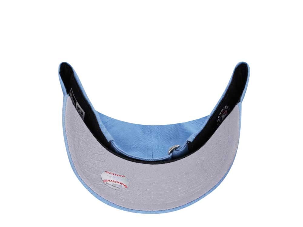 New Era Atlanta Braves Skull Sky Blue 9Twenty Strapback Gorra