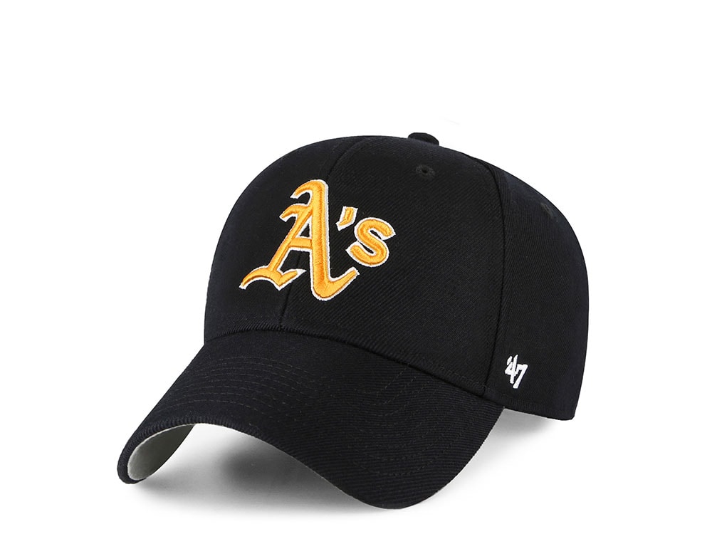 47Brand Oakland Athletics Black Classic Strapback Gorra