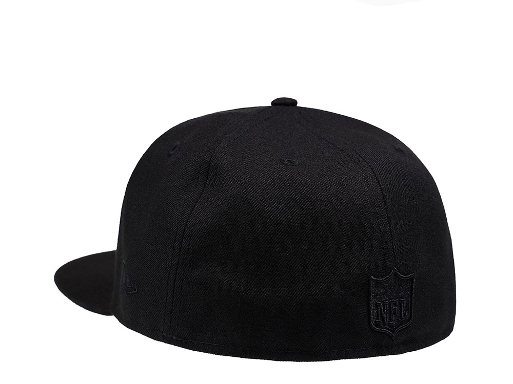 New Era Seattle Seahawks Black on Black Edition 59Fifty Fitted Gorra