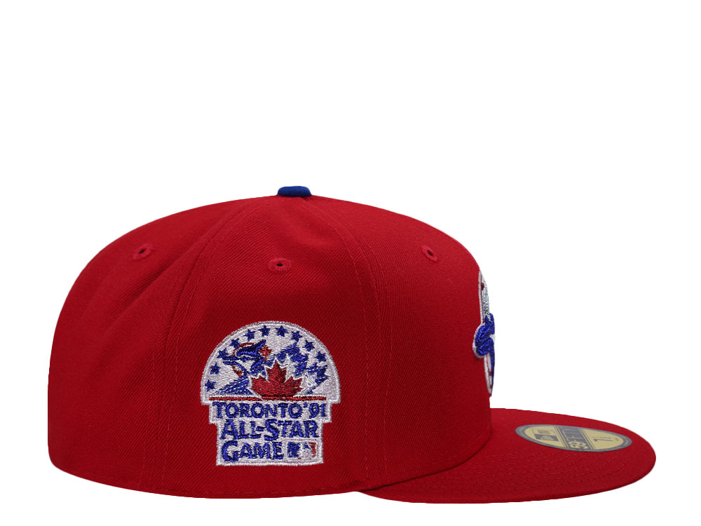 New Era Toronto Blue Jays All Star Game 1991 Chainstitch Red Edition 59Fifty Fitted Gorra