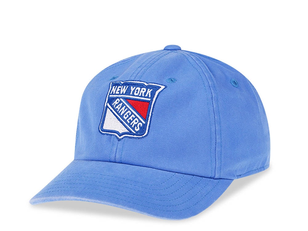 American Needle New York Rangers Blue Curved New Raglan Strapback Gorra