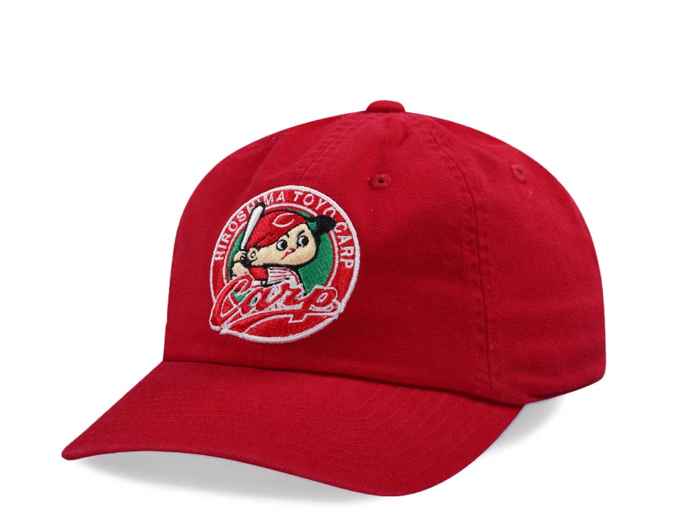 American Needle Hiroshima Carp Ballpark Red Strapback Gorra