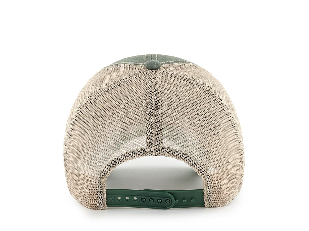 47Brand Oakland Athletics Bottle Green Tuscloosa Edition Trucker Clean Up Snapback Gorra