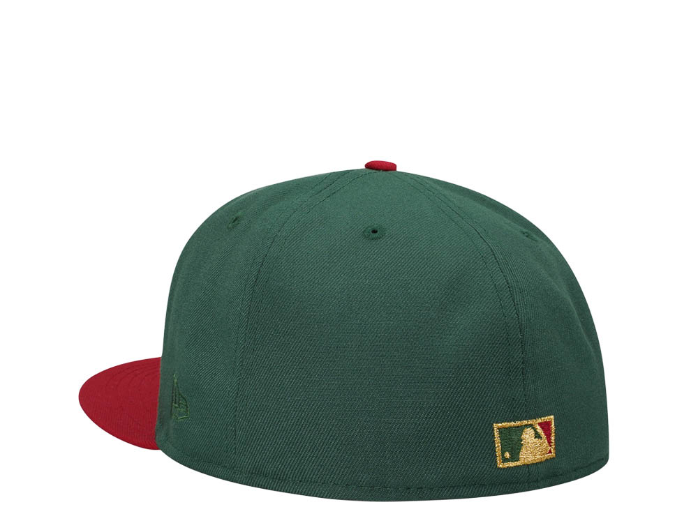 New Era Cleveland Indians 10th Anniversary Gold Prime Two Tone Edition 59Fifty Fitted Gorra