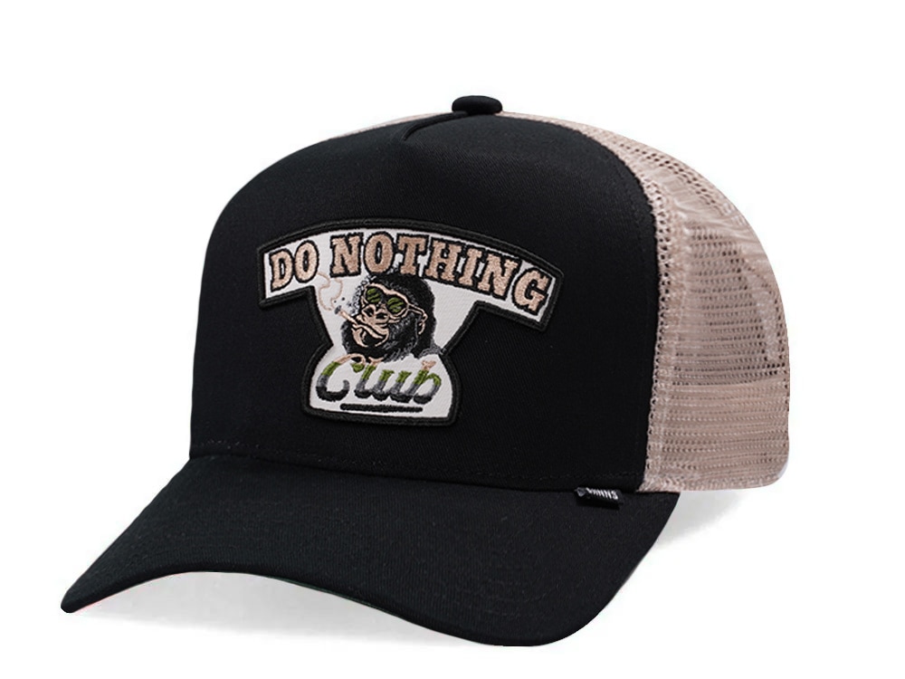 Djinns HFT Do Nothing Club Gorilla Black Trucker Snapback Gorra