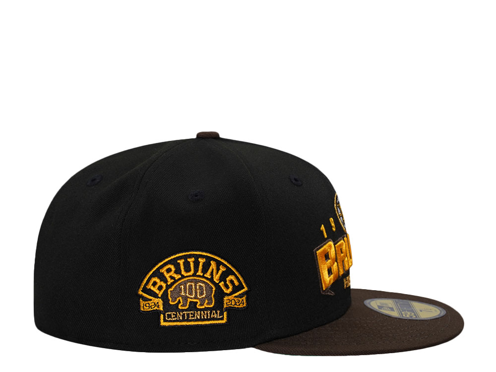 New Era Boston Bruins Centennial Two Tone Throwback Edition 59Fifty Fitted Gorra