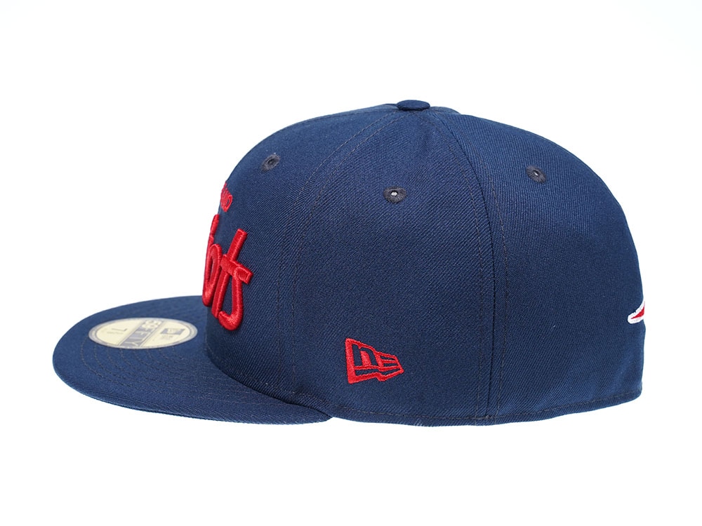 New Era New England Patriots Red Script Edition 59Fifty Fitted Gorra