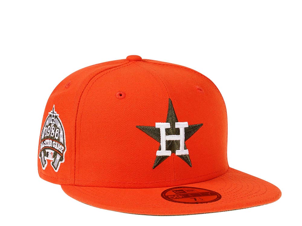 New Era Houston Astros All Star Game 1986 Orange Green Edition 59Fifty Fitted Gorra