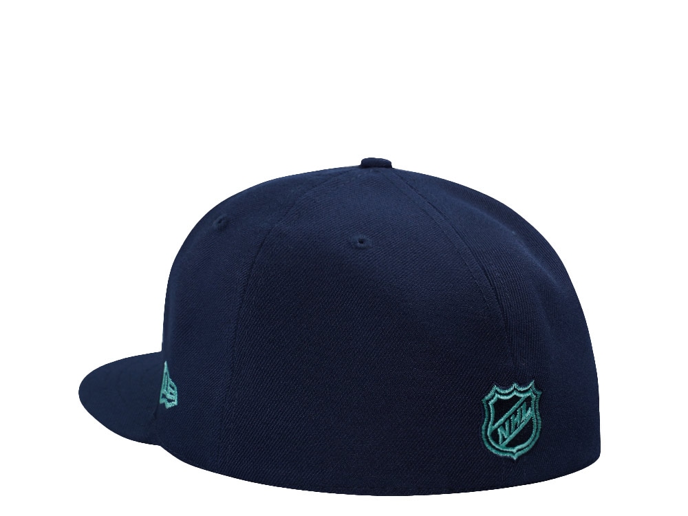 New Era Dallas Stars 20th Anniversary Ocean Blue Prime Edition 59Fifty Fitted Gorra