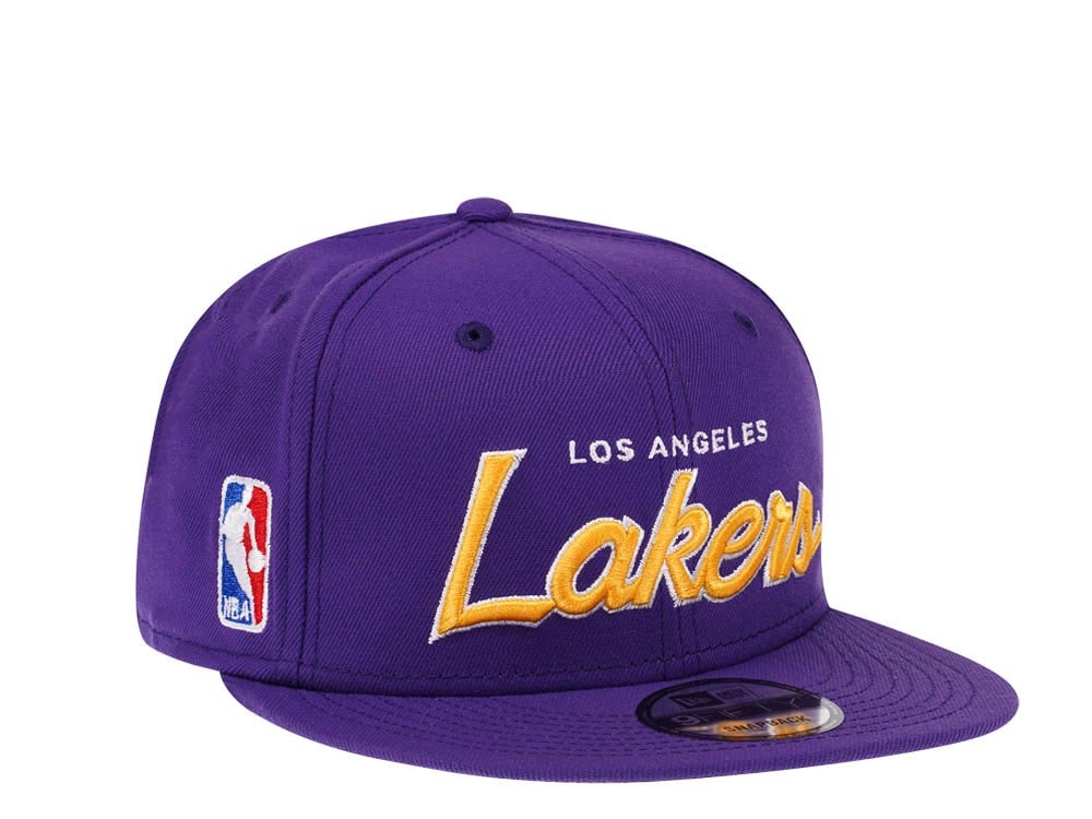 New Era Los Angeles Lakers Script Up Edition 9Fifty Snapback Gorra