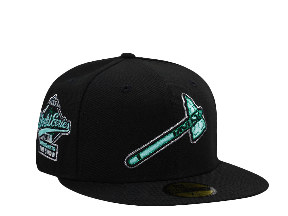 New Era Atlanta Braves World Series 1995 Mint Black Prime Edition 59Fifty Fitted Gorra