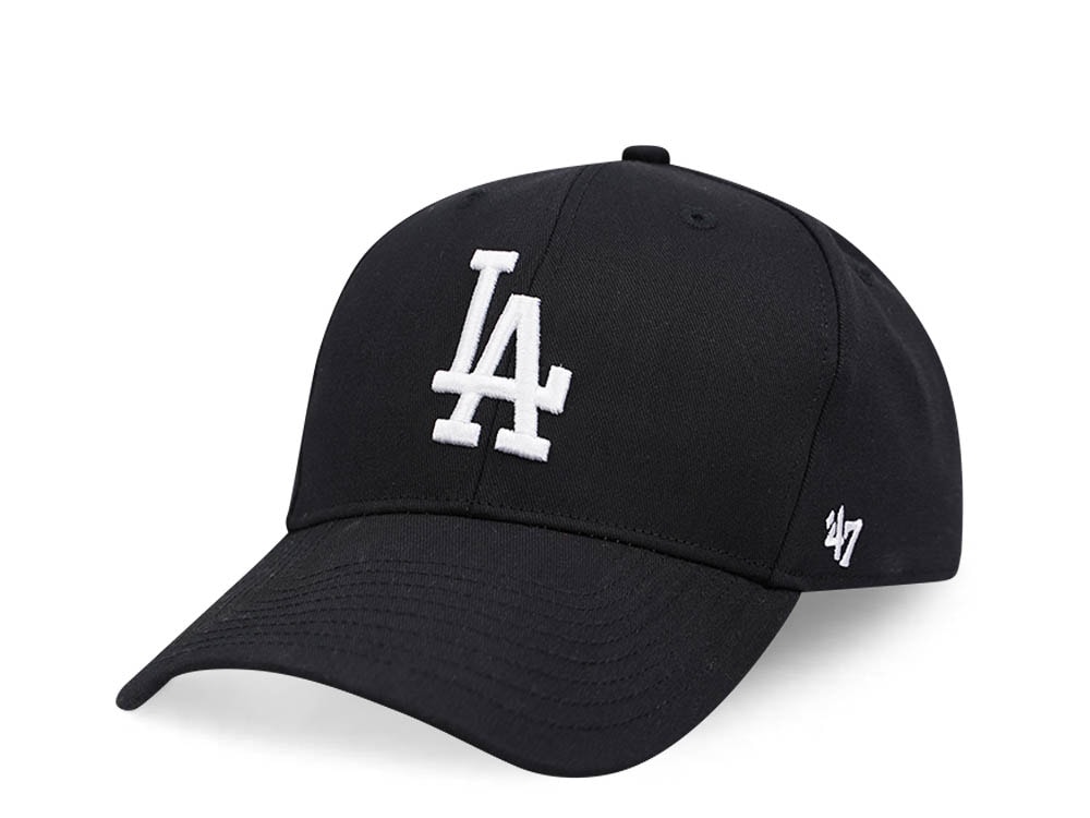 47Brand Los Angeles Dodgers Black Raised Basic MVP Snapback Gorra