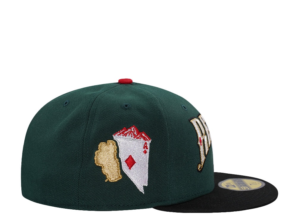 New Era Reno Aces Dark Green Two Tone Edition 59Fifty Fitted Gorra