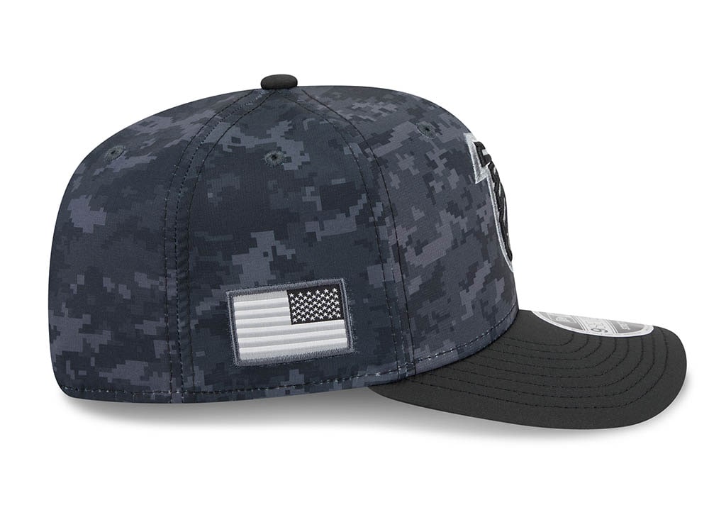 New Era Atlanta Falcons NFL Salute to Service 2026 Digi Camo Black 9Seventy Stretch Snapback Gorra