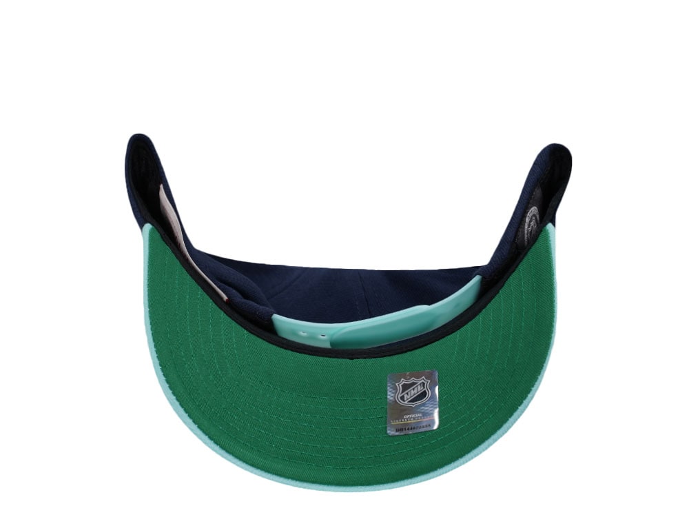 Mitchell & Ness Seattle Kraken Pro Crown Fit Navy Snapback Gorra
