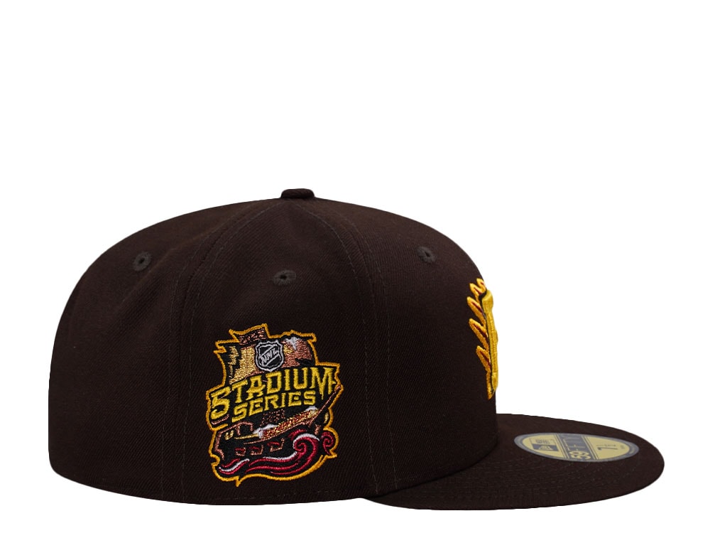 New Era Boston Bruins Stadium Series 2026 Burnt Wood Prime Edition 59Fifty Fitted Gorra