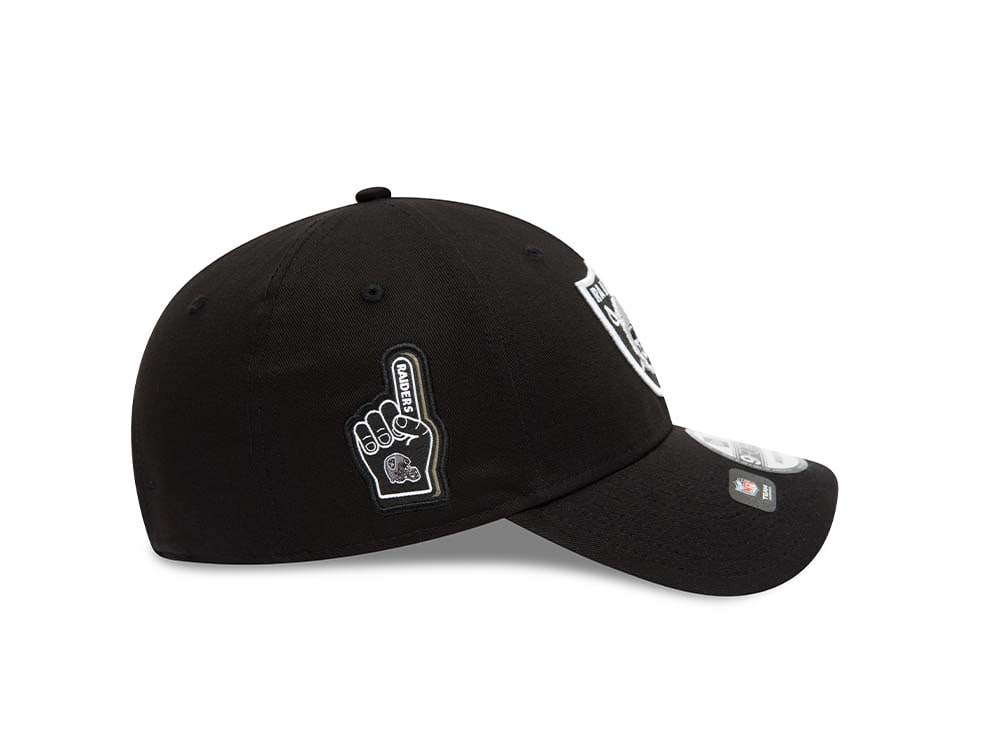 New Era Las Vegas Raiders Team Side Patch 9Forty Strapback Gorra