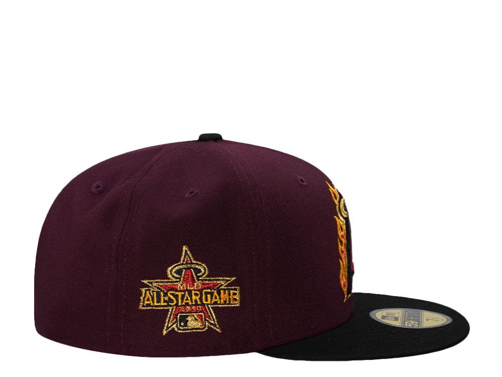 New Era Anaheim Angels All Star Game 2010 Maroon Two Tone Edition 59Fifty Fitted Gorra