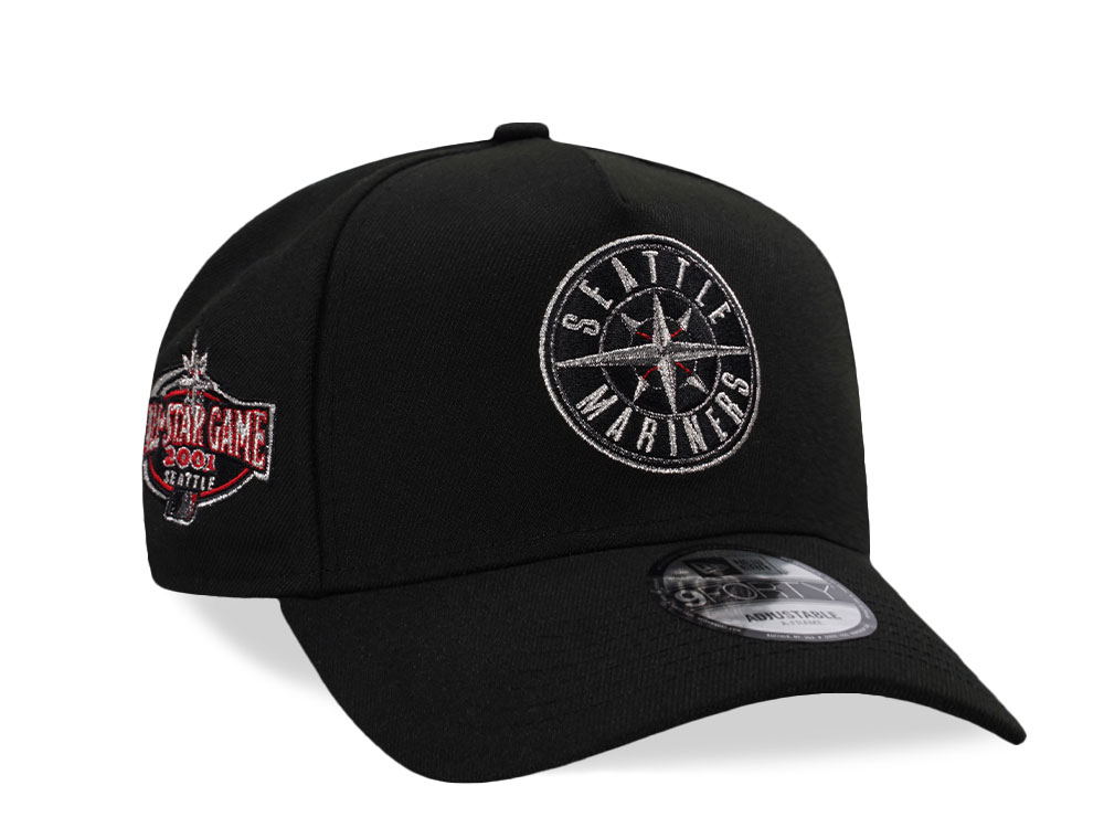 New Era Seattle Mariners All Star Game 2001 Black Prime Edition 9Forty A Frame Snapback Gorra