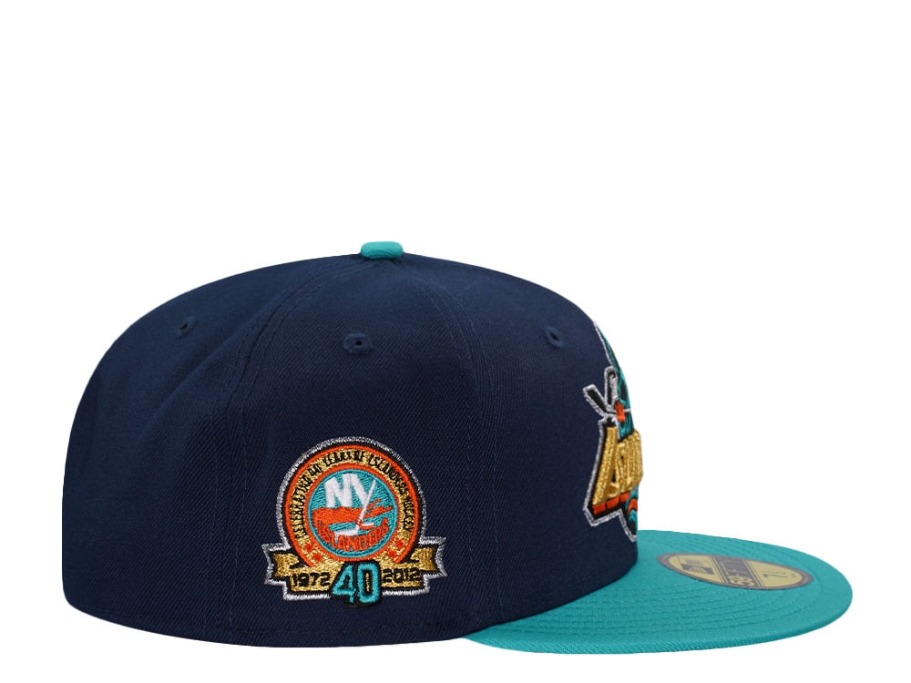 New Era New York Islanders 40th Anniversary Navy Two Tone Edition 59Fifty Fitted Gorra