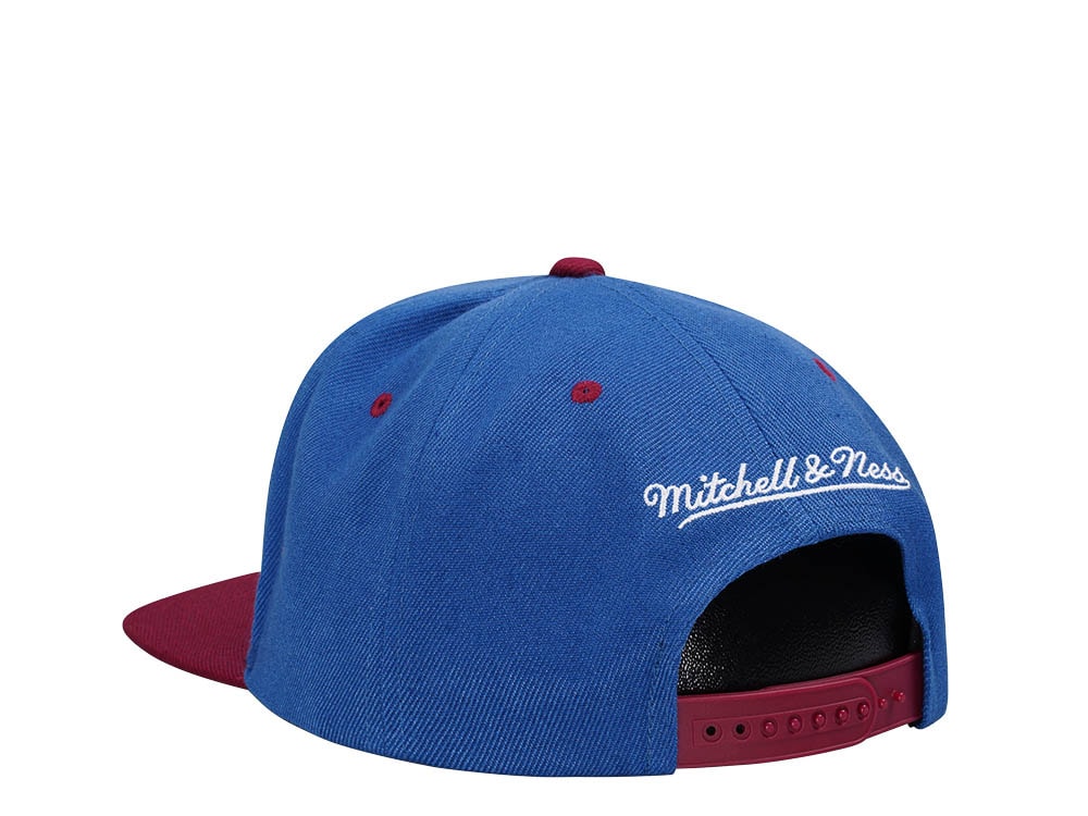 Mitchell & Ness Colorado Avalanche Transcript Two Tone Snapback Gorra